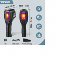 VEVOR termovizorius, 320 × 240 pikselių super raiška su 2 MP matomu vaizdu