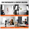 Fotografavimo apšvietimo koplektas 45 W 3000–6500 K LED, fotografuoti, reklamai. Fotografavimo apšvietimo koplektas 45 W 3000–6500 K LED, fotografuoti, reklamai.