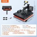 VEVOR spaudos perkėlimo presas 38x38cm