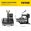 VEVOR spaudos perkėlimo presas 8 viename