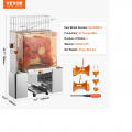 VEVOR komercinis apelsinų sulčiaspaudė, 120 W automatinis