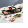 VEVOR „Hot Pot“ su griliu, 2300 W, 2-in-1 elektrinis bedūmis grilis ir „hot pot“, nuimamas „Shabu-shabu“ karštasis puodas su nelipnia keptuve.