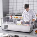Salotų šaldytuvas kebabų - picų ruošimo stotis 48 inch