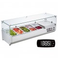 Salotų šaldytuvas kebabų - picų ruošimo stotis 55 inch
