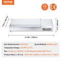 Salotų šaldytuvas su nerūdijančio plieno apsauga 55 inch