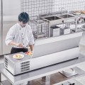 Salotų šaldytuvas su nerūdijančio plieno apsauga 60 inch