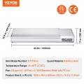 Salotų šaldytuvas su nerūdijančio plieno apsauga 71 inch