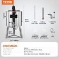 VEVOR Pieno pasterizavimo aparatas 30L VEVOR Pieno pasterizavimo aparatas 30L