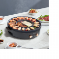 VEVOR „Hot Pot“ su griliu, 1800 W, 2-in-1 elektrinis bedūmis grilis