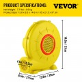 Pūstuvas pripučiamam batutui, 450 W, oro pompa, 450 m³/h Pūstuvas pripučiamam batutui, 450 W, oro pompa, 450 m³/h