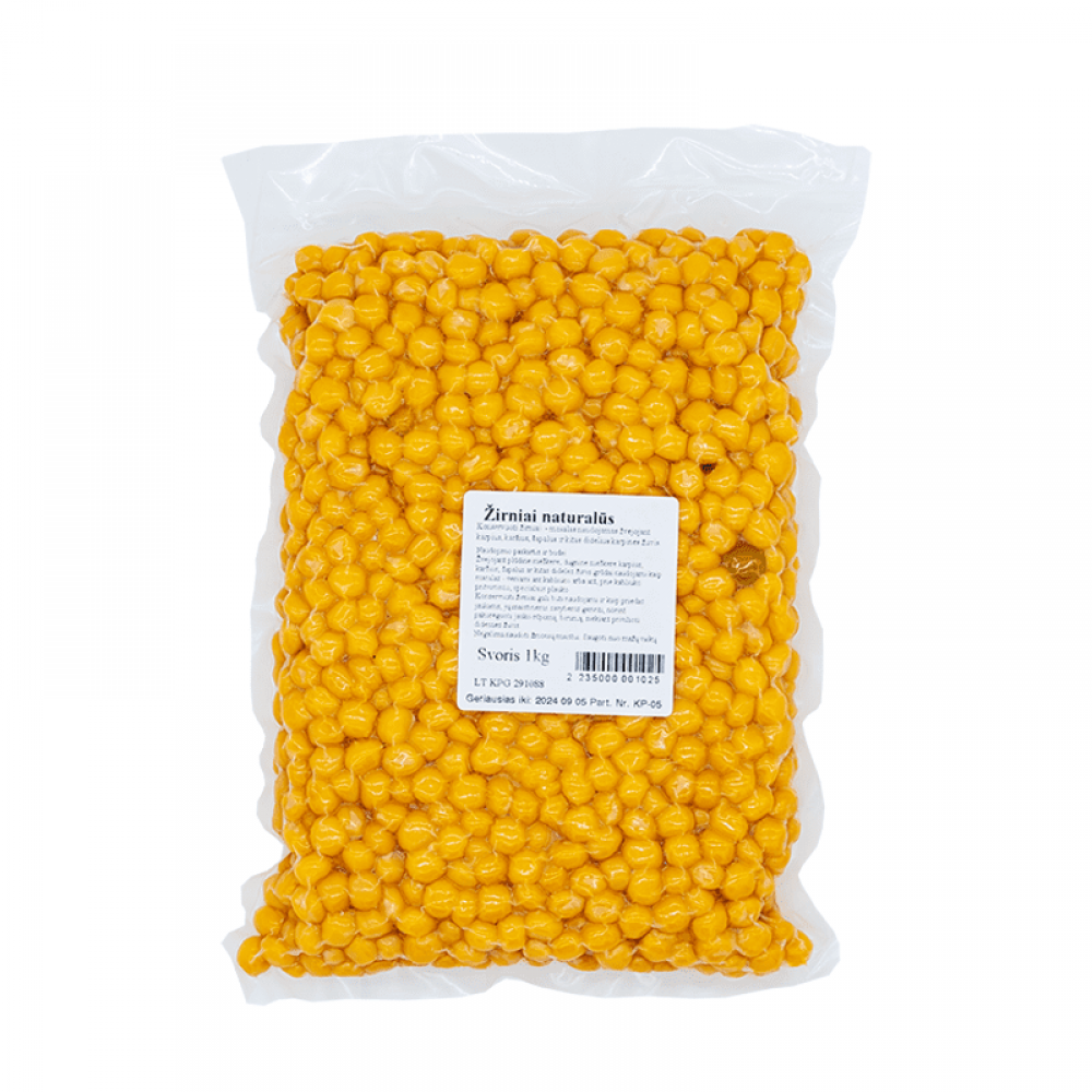 Šutinti vakumuoti žirniai naturalūs 1kg Šutinti vakumuoti žirniai naturalūs 1kg