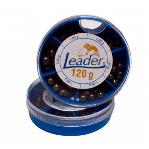 Švinas dėžutėje Leader 120g (stambūs)