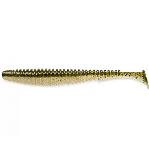 Silikoninis masalas Fishup U-Shad 4″ 202 Green Pumpkin/Pearl