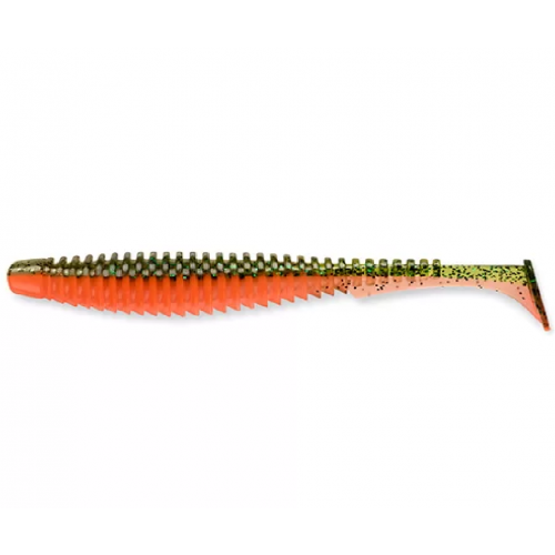 Silikoninis masalas Fishup U-Shad 4″ 205 Watermelon/ Flo Orange
