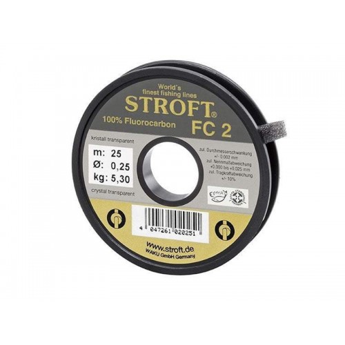 Valas Stroft FC2 Fluorocarbon 25m (pavadėliams)